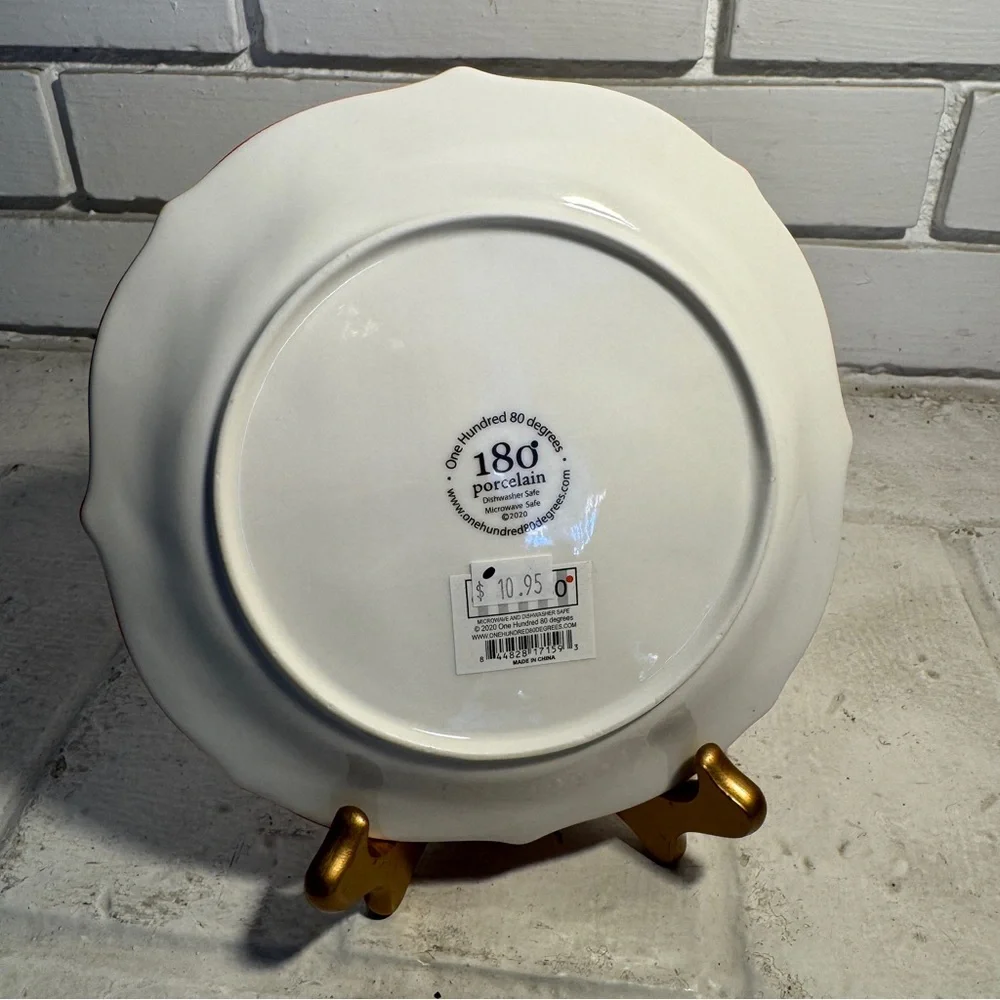NWT Anthropologie Jay McClellan Studio Dog Plate 180 Degrees Porcelain Plate - Picture 5 of 6